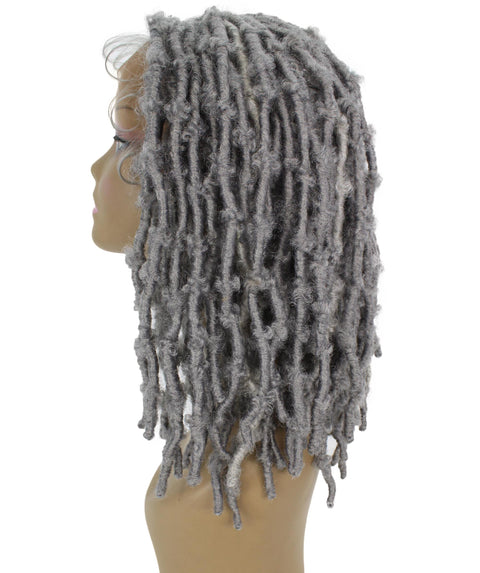 Dara Deep Grey with Light Grey Box Braids Lace Wig
