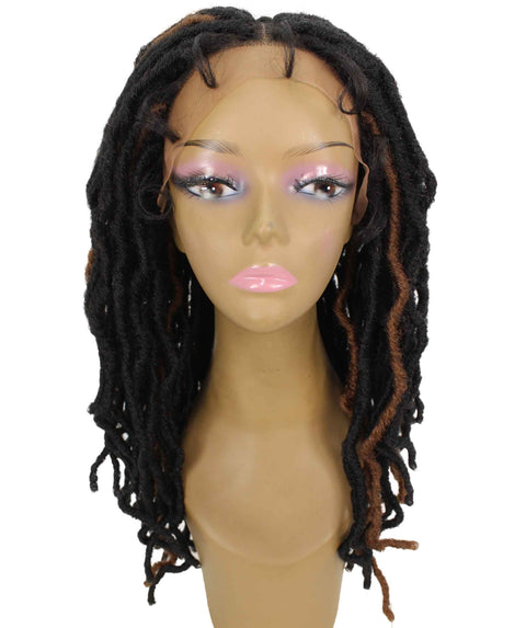 Dara Light Brown Ombre Box Braids Lace Wig