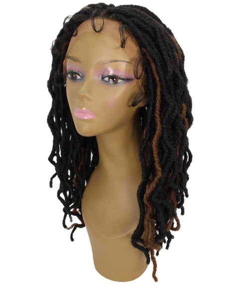 Dara Light Brown Ombre Box Braids Lace Wig