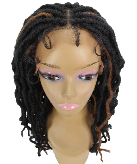 Dara Light Brown Ombre Box Braids Lace Wig