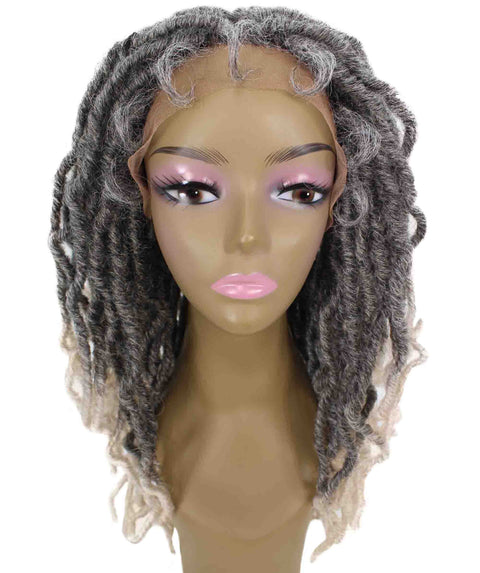 Dara White Ombre Box Braids Lace Wig