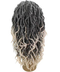 Dara White Ombre Box Braids Lace Wig