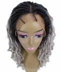 Dara Light Grey Ombre Box Braids Lace Wig
