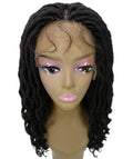 Andrea 25 Inch Natural Black Bohemian Braid wig