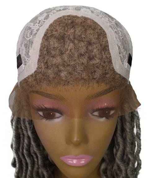 Human Hair Braided Lace Front Lightweight Wigs American