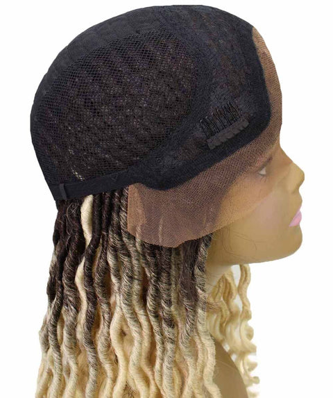 Human Hair Braided Lace Front Lightweight Wigs American