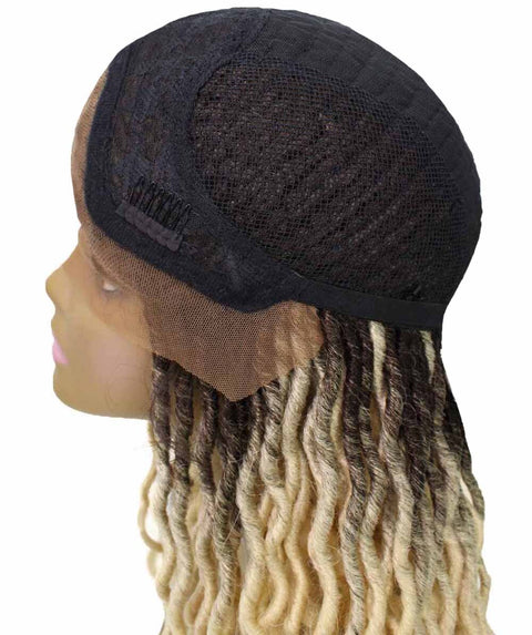 Human Hair Braided Lace Front Lightweight Wigs American