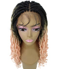 Andrea 25 Inch Light Pink Ombre Bohemian Braid wig