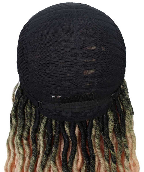 Andrea 25 Inch Light Pink Ombre Bohemian Braid wig