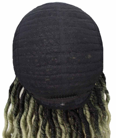 Human Hair Braided Lace Front Lightweight Wigs American