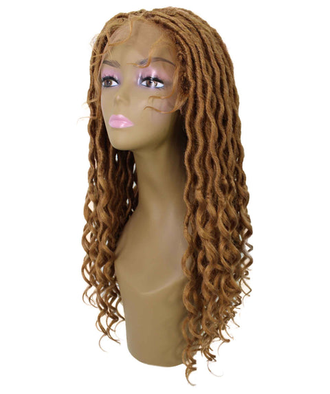Andrea 25 Inch Golden Blonde Bohemian Braid wig