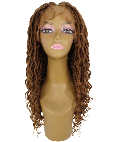 Andrea 25 Inch Copper Blonde Bohemian Braid wig