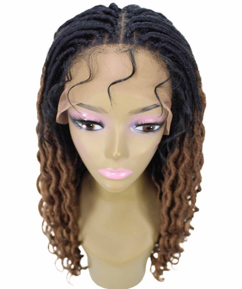 Andrea 25 Inch Copper Blonde Ombre Bohemian Braid wig