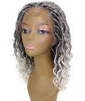 Andrea 25 Inch White Ombre Bohemian Braid wig