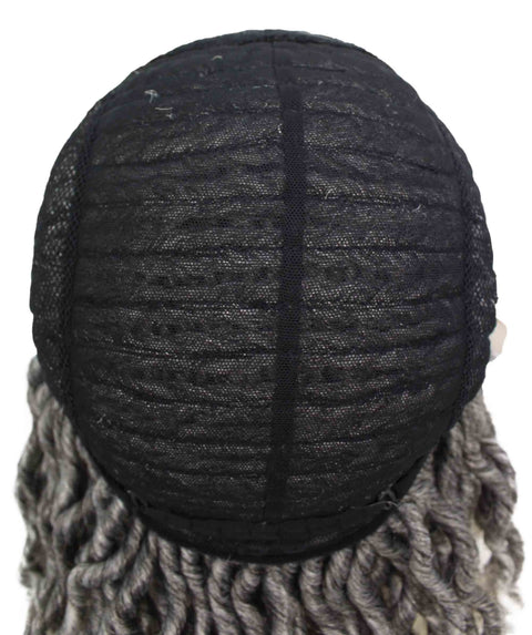 Andrea 25 Inch White Ombre Bohemian Braid wig