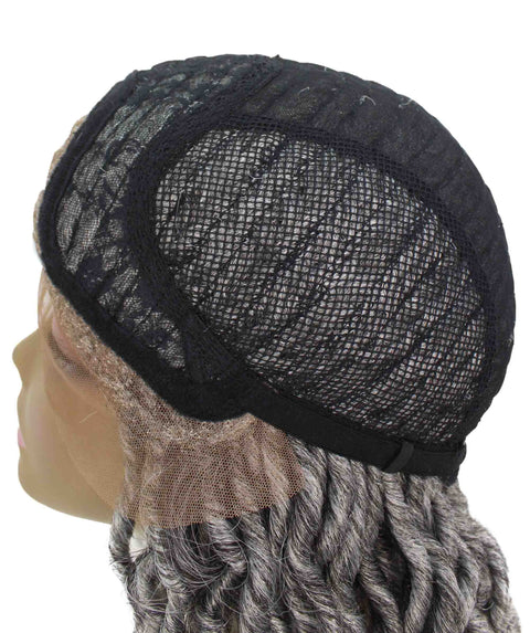 Andrea 25 Inch White Ombre Bohemian Braid wig