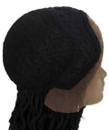 Virgin Human Braided Lace Front Wig for African American