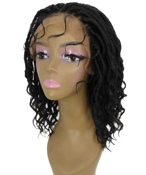 Andrea 15 Inch Black Bohemian Braid wig