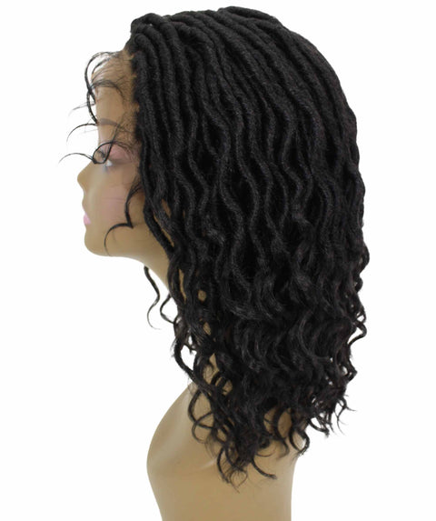 Andrea 15 Inch Black Bohemian Braid wig