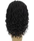 Andrea 15 Inch Black Bohemian Braid wig