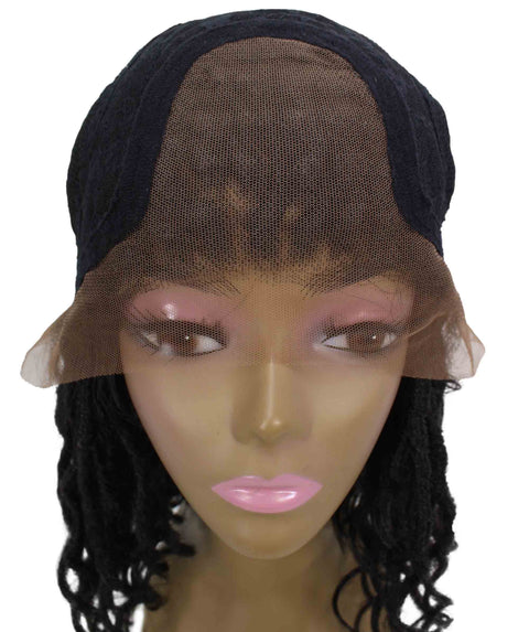 Virgin Human Braided Lace Front Wig for African American