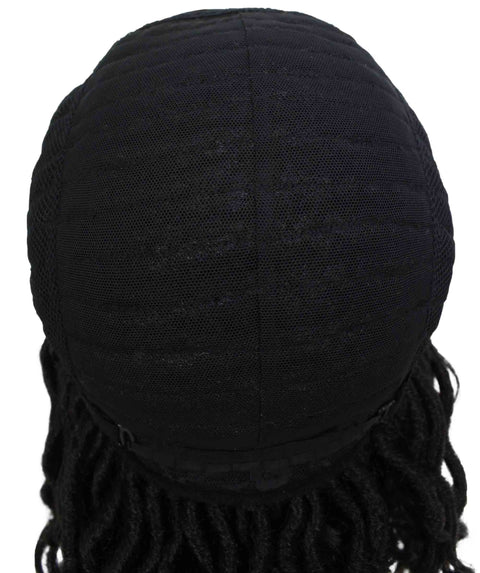 Virgin Human Braided Lace Front Wig for African American