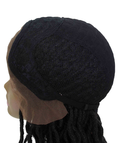Virgin Human Braided Lace Front Wig for African American