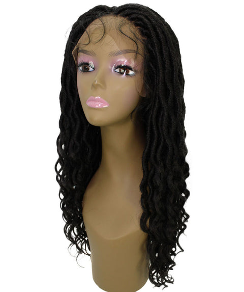 Andrea 15 Inch Dark Brown Bohemian Braid wig