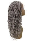 Andrea 15 Inch Grey Bohemian Braid wig