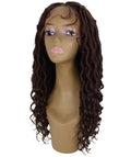 Andrea 15 Inch Dark Auburn Bohemian Braid wig