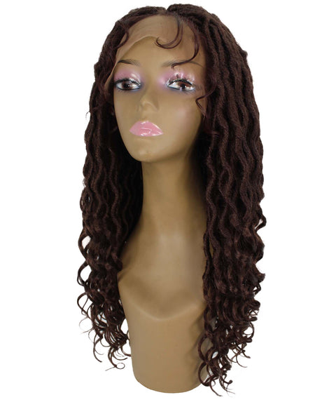 Andrea 15 Inch Dark Auburn Bohemian Braid wig