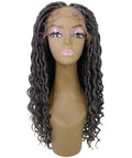 Andrea 15 Inch Charcoal Grey Bohemian Braid wig