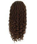 Andrea 15 Inch Mahogany Brown Bohemian Braid wig