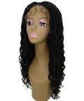 Andrea 19 Inch Natural Black Bohemian Braid wig