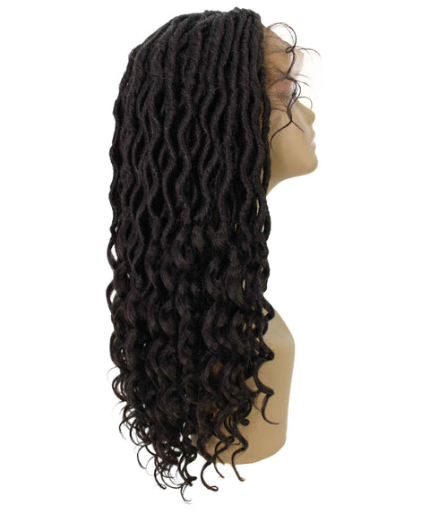 Andrea 19 Inch Dark Brown Bohemian Braid wig