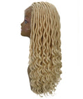 Andrea 19 Inch Light Blonde Bohemian Braid wig