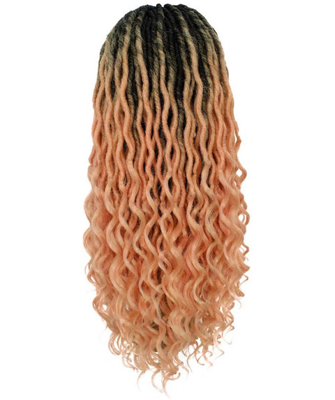 Andrea 19 Inch Light Pink Ombre Bohemian Braid wig