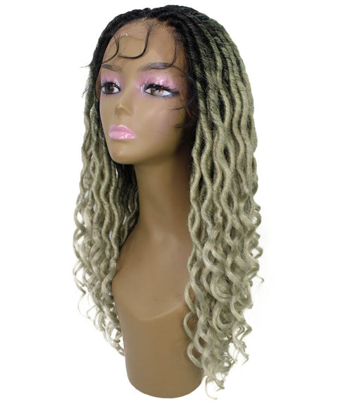 Andrea 19 Inch Grey Ombre Bohemian Braid wig