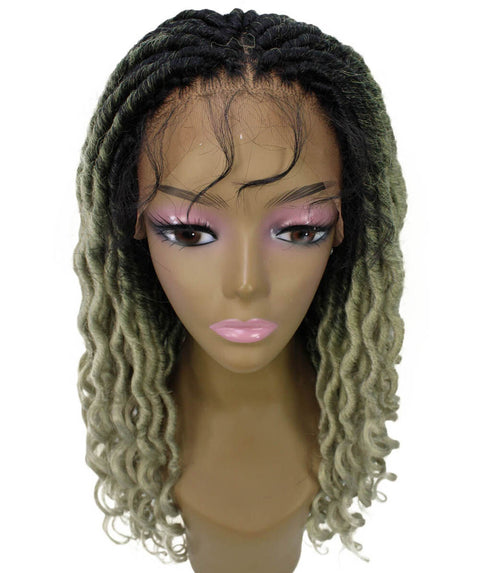 Andrea 19 Inch Grey Ombre Bohemian Braid wig