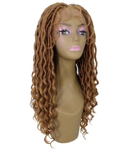 Andrea 19 Inch Golden Blonde Bohemian Braid wig
