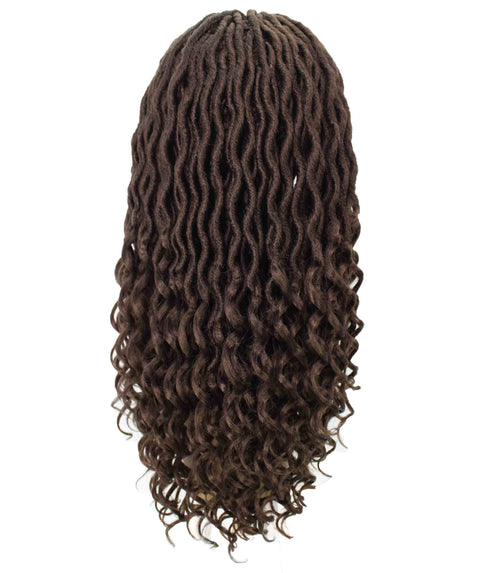 Andrea 19 Inch Chestnut Brown Bohemian Braid wig