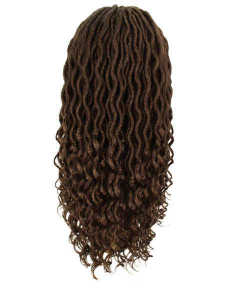 Andrea 19 Inch Medium Brown Bohemian Braid wig