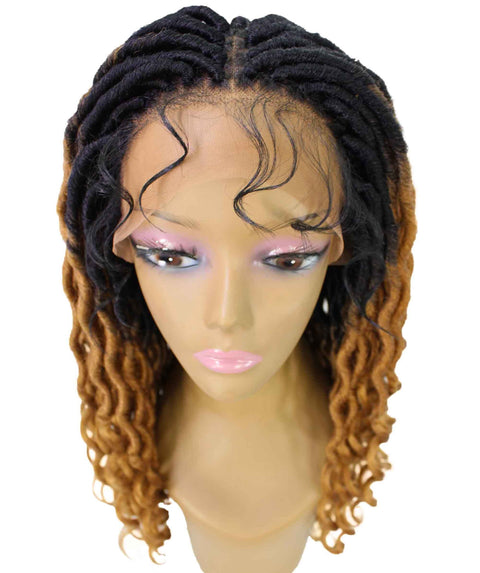 Andrea 19 Inch Honey Blonde ombre Bohemian Braid wig