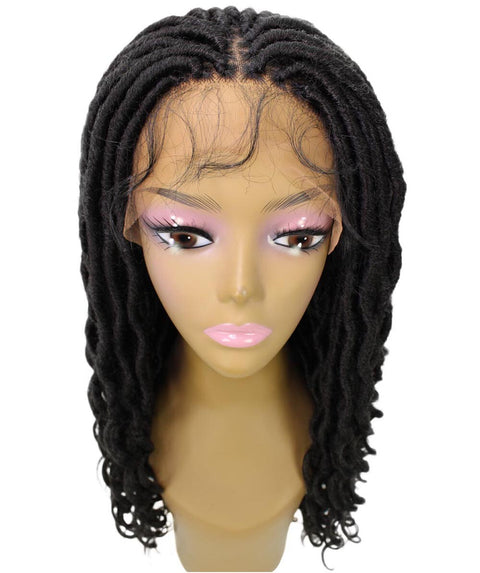 Andrea 22 Inch Black Bohemian Braid wig