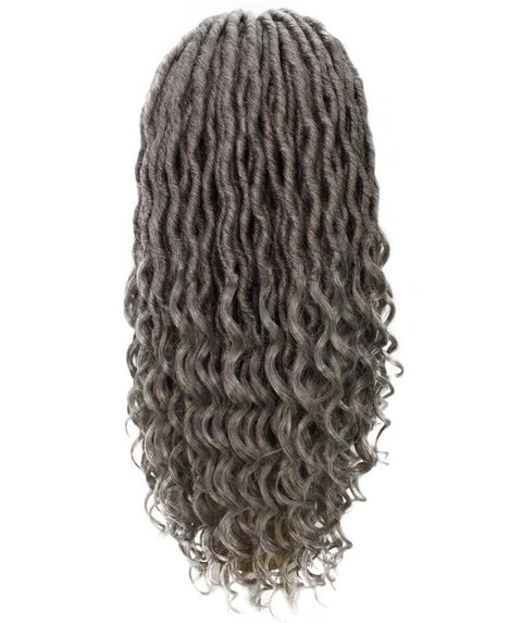 Andrea 22 Inch Grey Bohemian Braid wig
