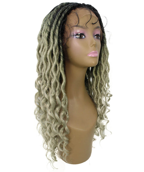 Andrea 22 Inch Grey Ombre Bohemian Braid wig