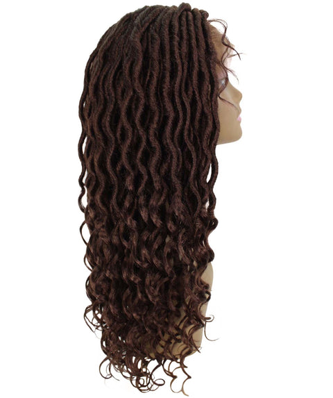 Andrea 22 Inch Dark Auburn Bohemian Braid wig