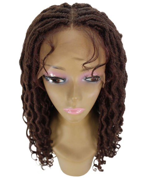 Andrea 22 Inch Dark Auburn Bohemian Braid wig