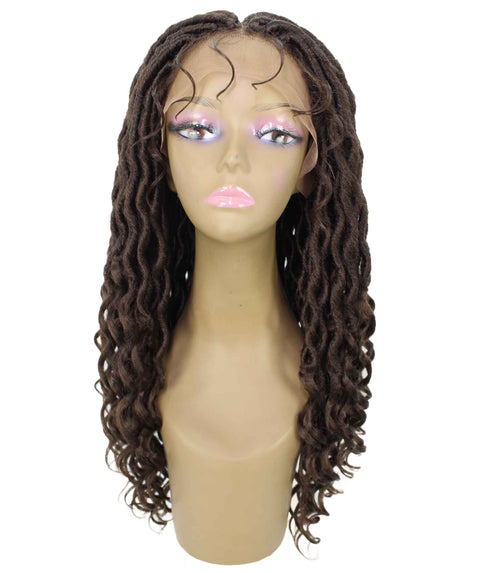 Andrea 22 Inch Chestnut Brown Bohemian Braid wig