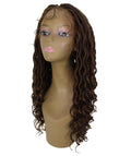 Andrea 22 Inch Medium Brown Bohemian Braid wig